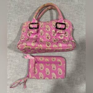 Vintage Vera Bradley Hand Bag and Wallet Set
